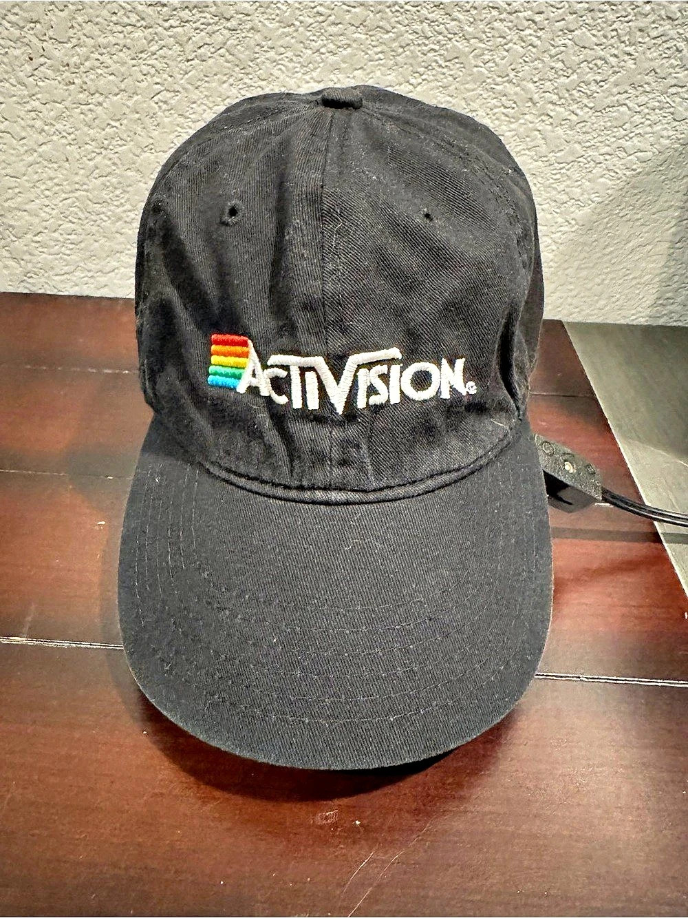 Rainbow Embroidered Activision Black Cap